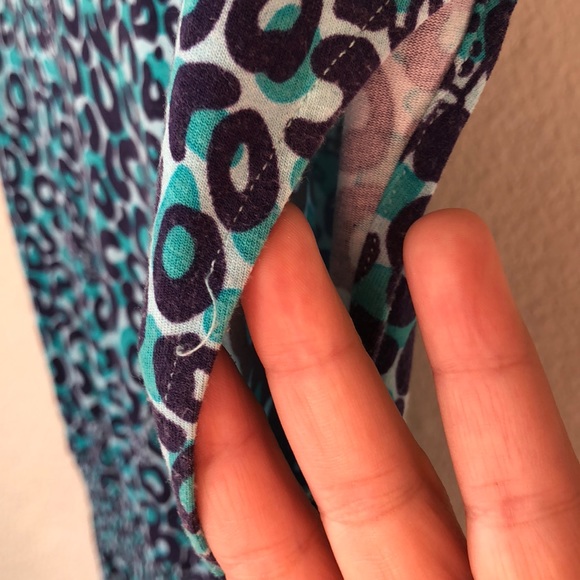 Lilly Pulitzer blue/ turquoise leopard print dress - Picture 7 of 8